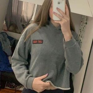 limit free cropped hoodie